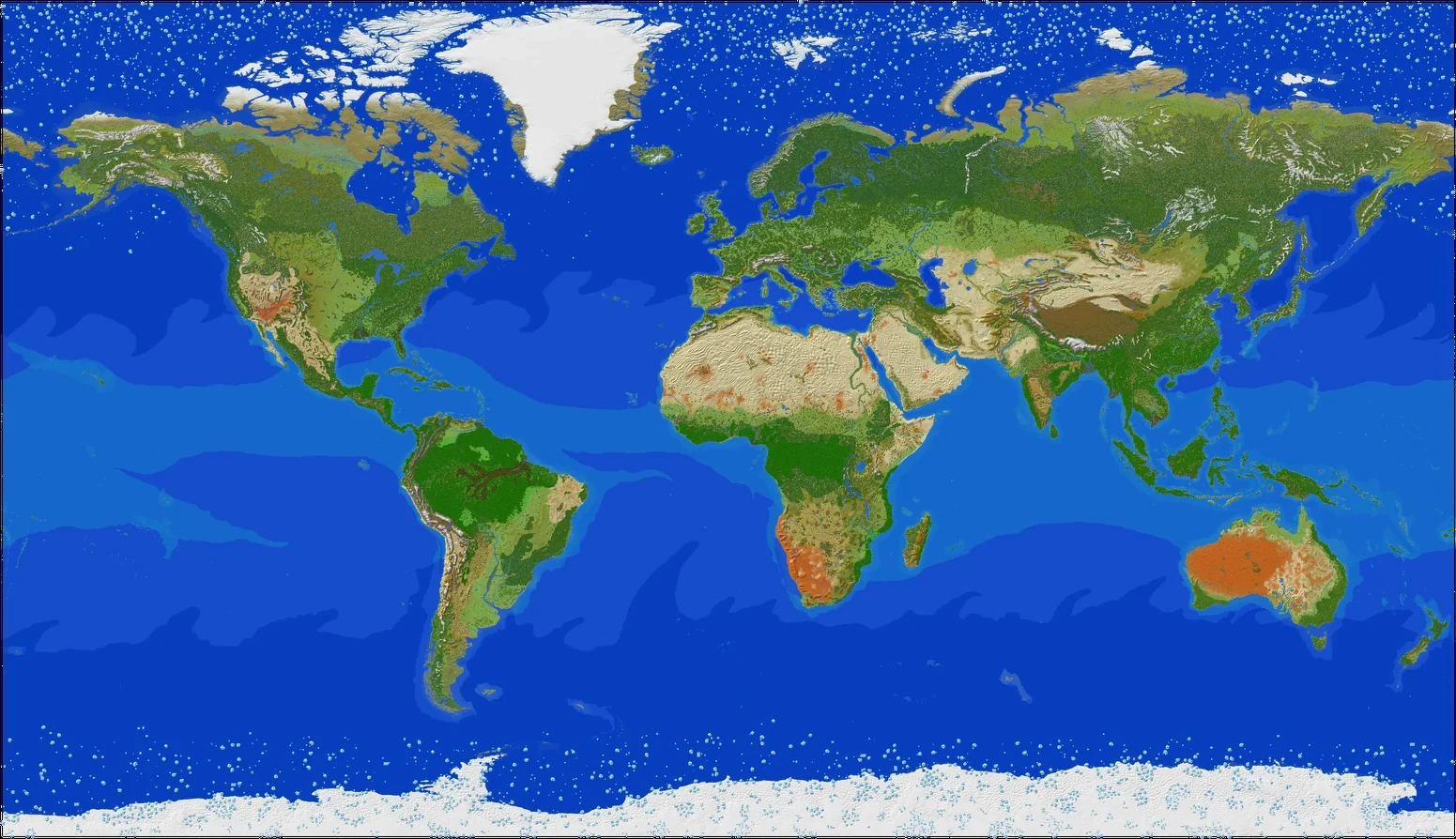 Карта Земли на сервере GEOPOLITICS